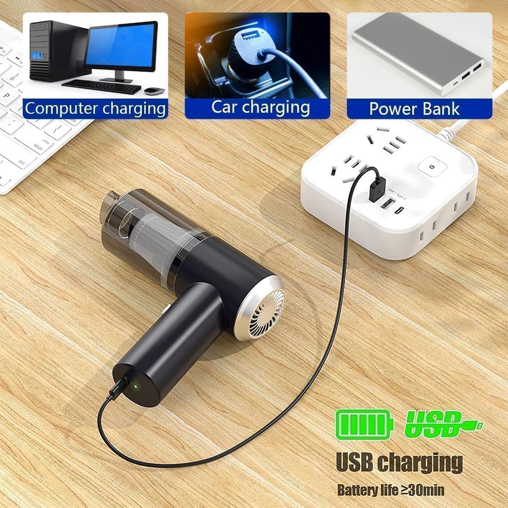 3-in-1 Portable Car Vacuum Cleaner