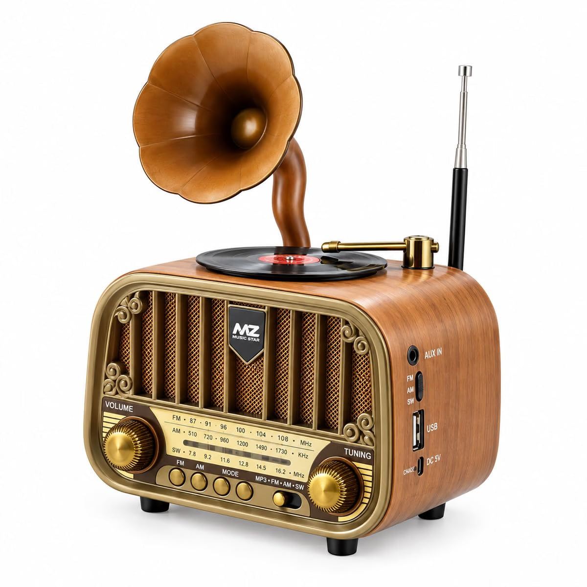 MZ Retro Gramophone Radio Speaker