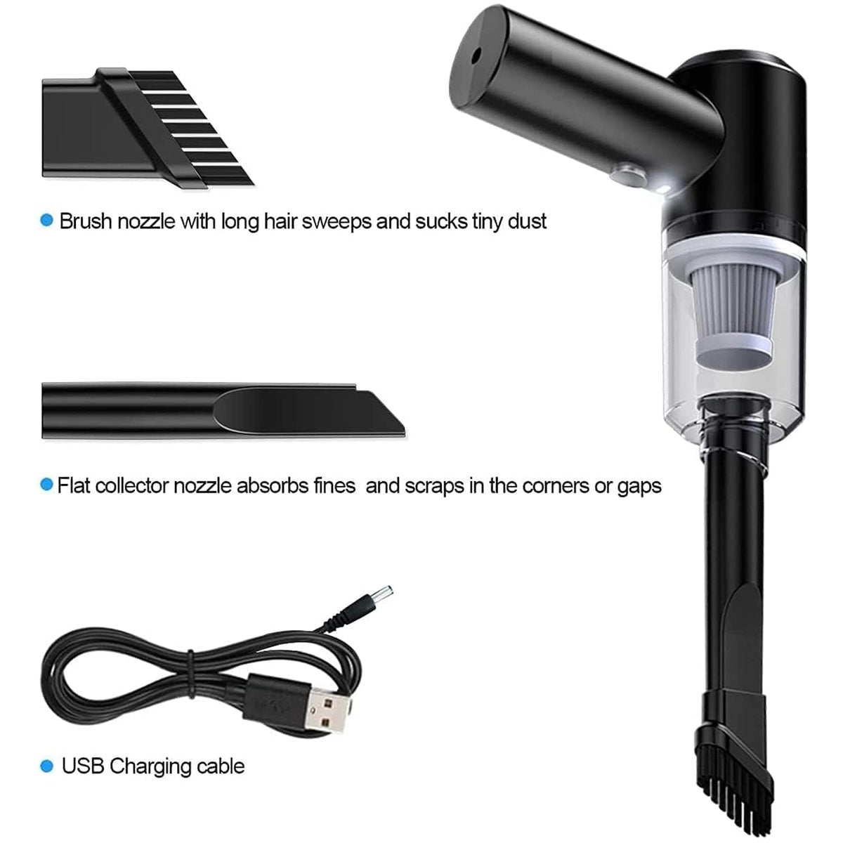 3-in-1 Portable Car Vacuum Cleaner
