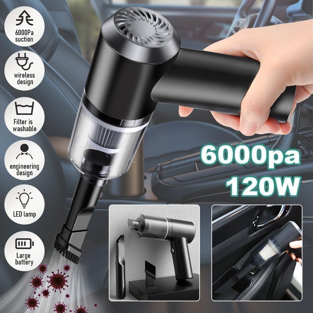 3-in-1 Portable Car Vacuum Cleaner