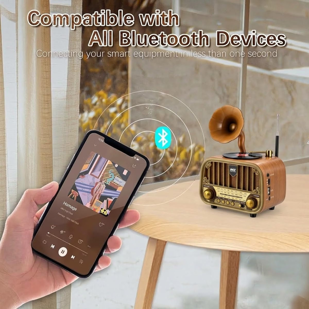 MZ Retro Gramophone Radio Speaker