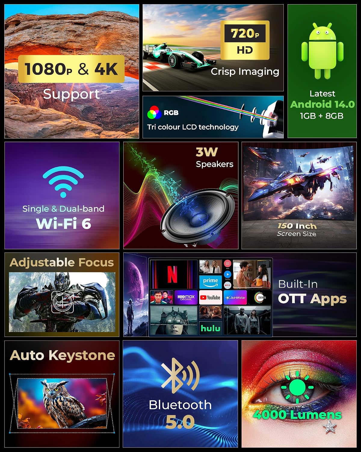 Smart HD Mini Projector